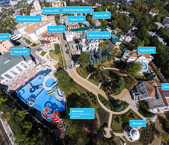 Санаторий «Долина Нарзанов» г. Кисловодск. Карта территории санатория